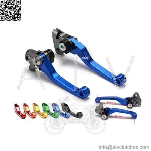 Dirt Bike Levers Unbreakable Billet Pivot Foldable Clutch Brake Lever for YZ80 YZ85 YZ 80 85 2001-2014 01-14 Motorcycle Motorcross Blue