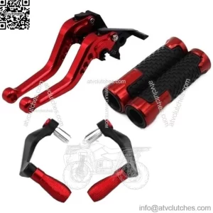 Suitable for Yamaha YZF-R1/R3/R6 MT03/07/09 Modified Brake Horn Clutch Handle Lever Q (Size : Silver)