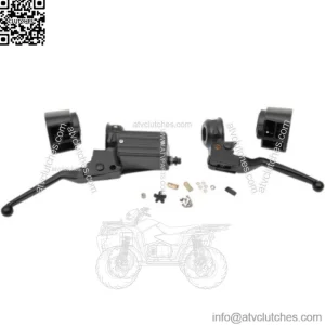 Black Handlebar Controls Control Set Dual Disc Harley Touring Softail FXR 84-95 (For: Harley-Davidson)