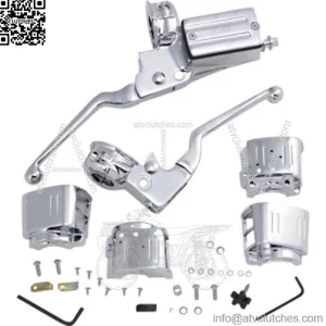 Chrome Handlebar Hand Controls Dual Disc 11/16" Bore Kit Harley Touring 84-95 (For: Harley-Davidson)