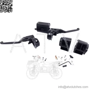 Black Handlebar Controls Control Single Disc Harley Touring Softail FXR 84-95 (For: Harley-Davidson)