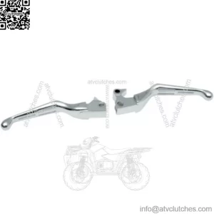 Drag Chrome Slotted Wide Blade Brake Clutch Hand Levers Harley 04-13 Sportster (For: Harley-Davidson)