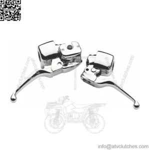Chrome Handlebar Controls Hand Lever 9/16" Control Kit Single Disc 96-06 Harley (For: Harley-Davidson)