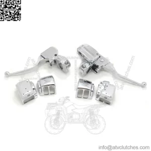 Chrome Brake Clutch Handlebar Control Kit 15MM 2007-2013 Harley Touring Dresser (For: Harley-Davidson)
