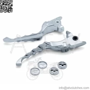 Kuryakyn Chrome Zombie Skull Hand Levers Hydraulic Clutch Harley Touring 14-16 (For: Harley-Davidson)