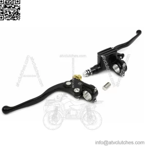 Black Handlebar Controls Master Cylinder Clutch Lever Kit Harley Chopper Bobber (For: Harley-Davidson)