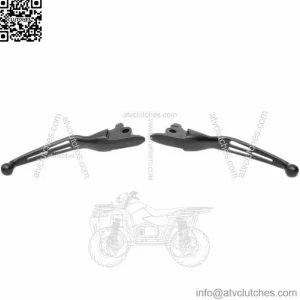 Drag Specialties Black Slotted Wide Blade Hand Levers Pair Harley Touring 17-20 (For: Harley-Davidson)