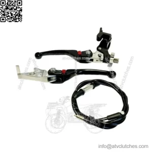 Adjustable F4 Black Pair Kit Folding Brake Clutch Levers Hot Start TRX 450R