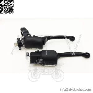 Black F3 Unbreakable Brake + Clutch Levers Kit Yamaha Raptor 700 YFZ450R