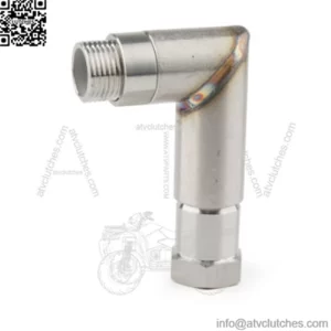 304 stainless steel M18X1.5 exhaust pipe 90 degree oxygen sensor adapter interface extension connector