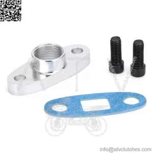Universal T3 T4 1/2NPT turbocharger supply pipe flange adapter flange AN10 TF007