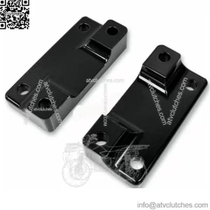 Black FLSTF Fat Boy Front Fender To Touring Fork Adapters 14-2020 Harley Touring (For: Harley-Davidson)