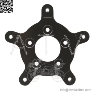 Arlen Ness Black Brake Rotor 5-Bolt Hub Wheel Adapter Kit Harley Touring 14-20 (For: Harley-Davidson)