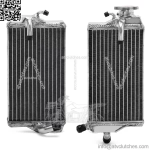 Custom Dirt Bike Left & Right Aluminum Radiator For HONDA CR 125R 2000-2001