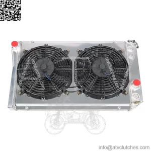 3-Row Aluminum Core Racing Radiator+pull Fan Shroud For 82-02 Corvette C4/s10 V8