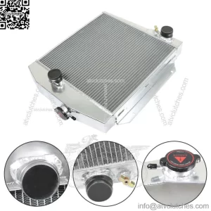 6167 Aluminum Radiator Silver For International Scout 1961-1971 4Row 2.5L MT