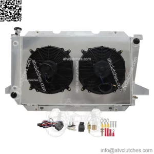 4 Row Radiator+Shroud Fan 1451 For 1985-1997 Ford Bronco F150 F250 F350 5.0L V8