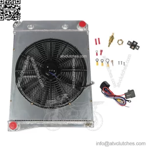 3 Row Radiator+Shroud Fan Kit For 68-74 Chevy Nova 70-81 Camaro 75-87 El Camino