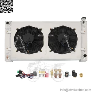 3Row Radiator+Shroud Fan Kit For 1988-1999 Chevy Truck GMC C/K C1500 C2500 C3500