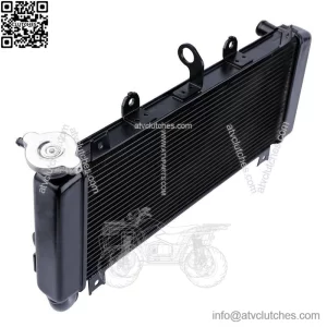 Black Radiator for Kawasaki Ninja 650/Z650/ER650 (2017-2024) - 2-Row Core