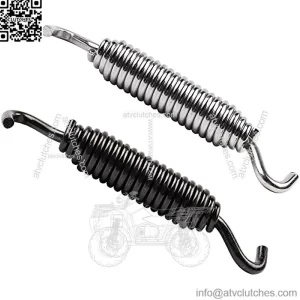 Universal Motorcycle Kickstand Jiffy Stand Spring Compatible with Harley Dyna Sportster 883 Road Electra Glide Softail Touring, Chrome Black