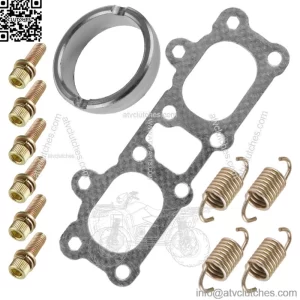 Exhaust Muffler Gasket Seal Spring Kit For Polaris RZR XP / RZR XP 4 1000 / 2014 (For: Polaris)