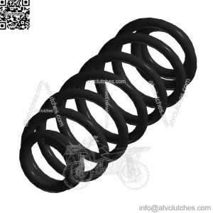 Polaris Spring 200-250#, 12.1 in, Matte Black, Genuine OEM Part 7045091-458