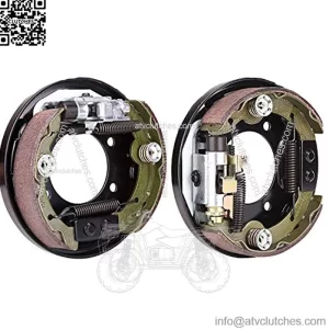 Brake Assembly for EZGO TXT PDS, Yamaha G14 G16 G19 G20 G21 G22 Golf Cart, Driver Side and Passenger Side, Includes Brake Shoes, OEM# 70998-G01 70998-G02