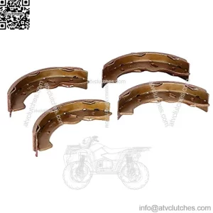 Golf Cart Brake Shoes for EZGO TXT (1997-2009.5)/ RXV Gas 2008-Up/Yamaha G14, G16, G19, G22 1994-2006/ Workhorse 1996+ 27943G01, 27945G01, 70794G01, 70795G01 - (4 Short)