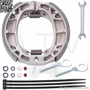 Brake PAD Shoe and 15mm Chain Adjuster Tensioner for 6.5 Hp 196cc MB165 MB200 BT200X CT200U Motorsports Mini Bike CRF70 TaoTao GY6 49cc 50cc Scooter Moped ATV