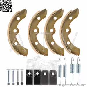 (4) For Club Car Golf Cart Brake Shoes Pads DS & Precedent 1018232-01 1995-up