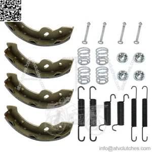 Brake Shoes w/Springs Pins Kit fit Golf Cart E-Z-GO Yamaha Gas Electric 1993+