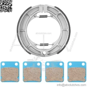 Rear Brake Shoes Front Brake Pads for Suzuki Eiger 400 LTF400F LTA400F 4x4 2002-2007, LTA400 2x4 2006-2018