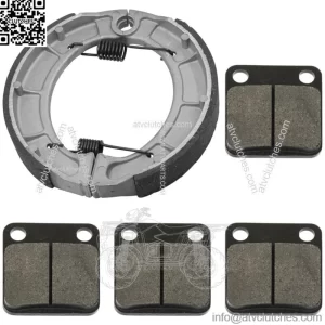 for Yamaha Bear Tracker 250 YFM250 2000-2004 Front & Rear Brake Pads Shoes