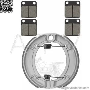 for Yamaha Big Bear 350 YFM350 1999 Front Brake Pads & Rear Brake Shoes