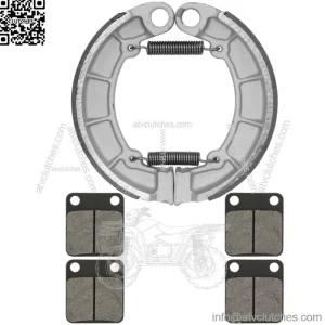 Front & Rear Brake Pads Shoes for Kawasaki KVF400 Prairie 400 4X4 1997-2002