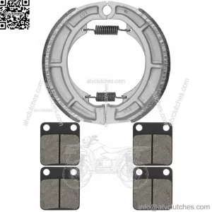 for Suzuki LTA400F LT-A400F Eiger 4WD 2002-2007 Front & Rear Brake Pads Shoes