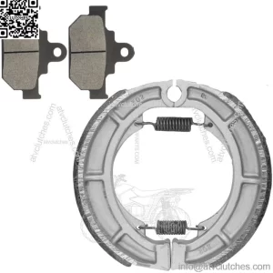 Front Brake Pads & Rear Brake Shoes for Suzuki LS650 Boulevard S40 2005-2017