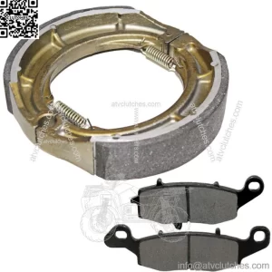 Front Brake Pads & Rear Shoes for Suzuki VL800 Intruder 800 Volusia 2001-2004