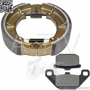 Front Brake Pads And Rear Shoes for Kawasaki Vulcan 500 EN500A EN500C Ltd 90-09