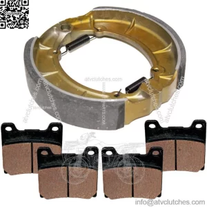 Front Brake Pads & Rear Shoes for Yamaha XV1100 XV1100S Virago 1100 1986-1999