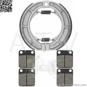 for Suzuki LTA400 LT-A400 Eiger 2002-2004 2006-07 Front & Rear Brake Pads Shoes