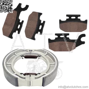 for Suzuki LTA400 LT-A400 King Quad 2008 2009 Front & Rear Brake Pads Shoes