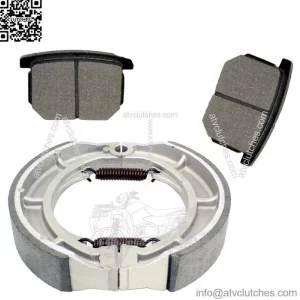 for Suzuki GR650 GR650X Temper 1983 84 1985 Front Brake Pads & Rear Brake Shoes