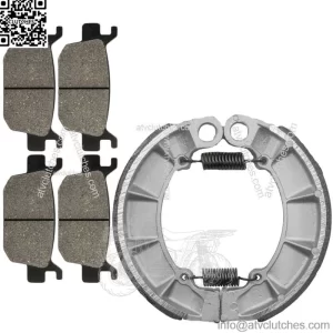 for Honda TRX500FE Fm Fourtrax Foreman 4X4 05-11 Front Rear Brake Pads Shoes