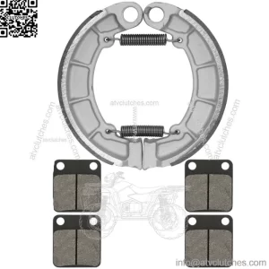 Front Brake Pads & Rear Shoes for Kawasaki KVF400 Prairie 400 1998 99 00 01 02