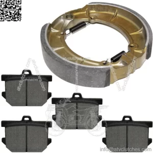 Front Brake Pads & Rear Brake Shoes for Yamaha XV920R Virago 1981 1982