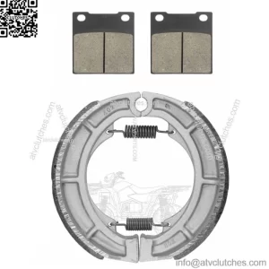 for Suzuki GS550 GS550L 1983 1984 1985 1986 Front Brake Pads & Rear Brake Shoes