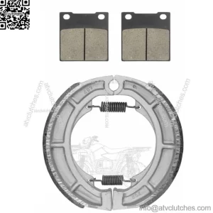 for Suzuki GS550 GS550L 1983-1986 Front Brake Pads & Rear Brake Shoes