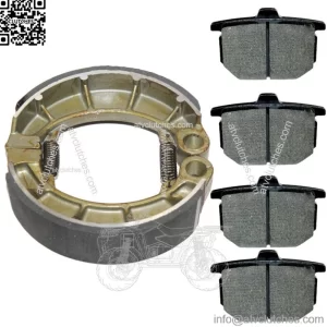 Front Brake Pads & Rear Brake Shoes for Honda CX5001978 1979 1980 1981